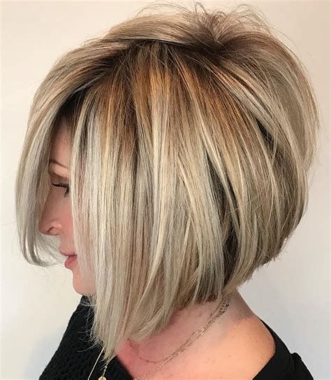 a line bob haircut layered|medium a line bob hairstyles.